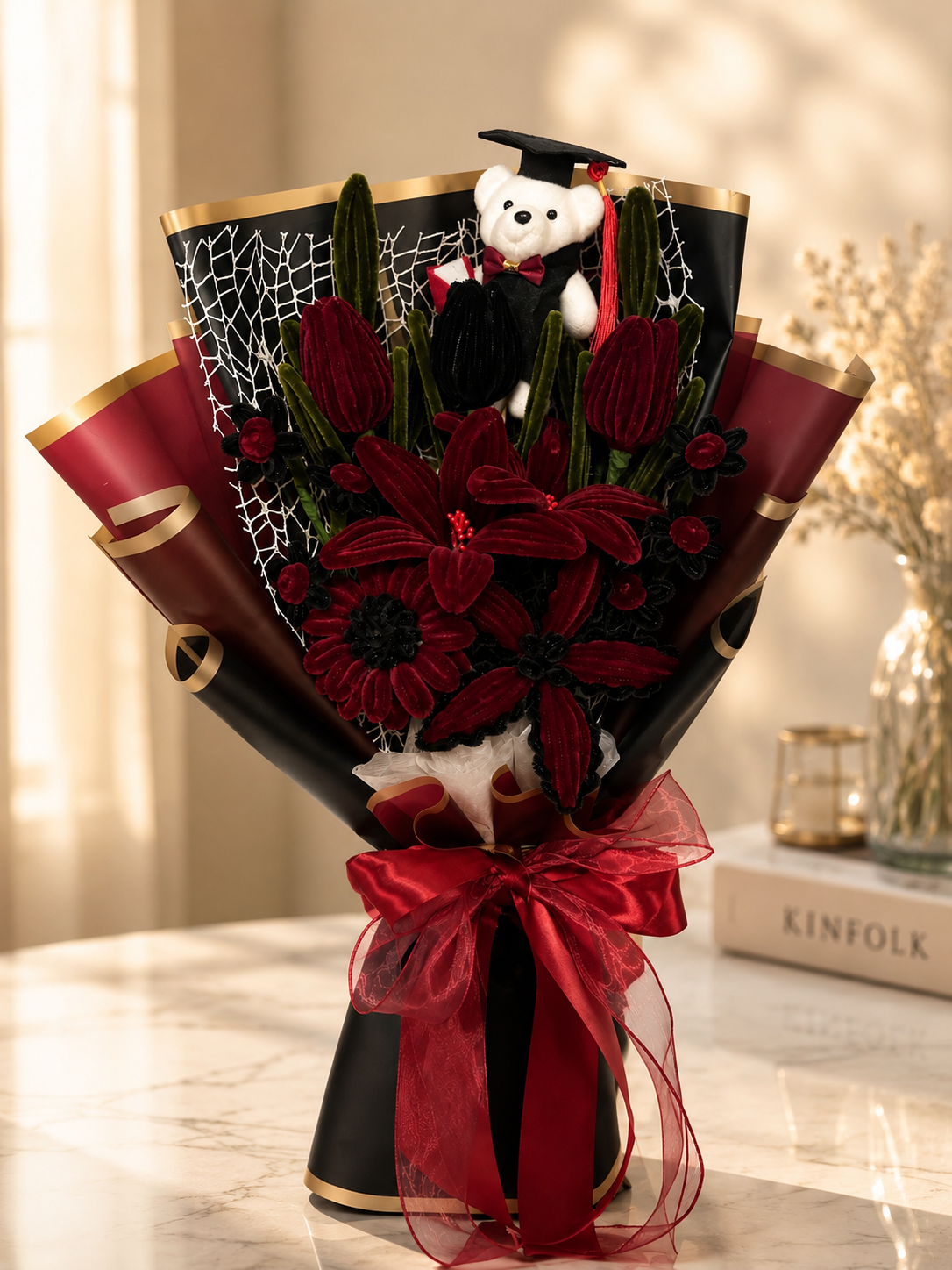 Handmade Graduation Flower Bouquet – Choose Your Colour Theme