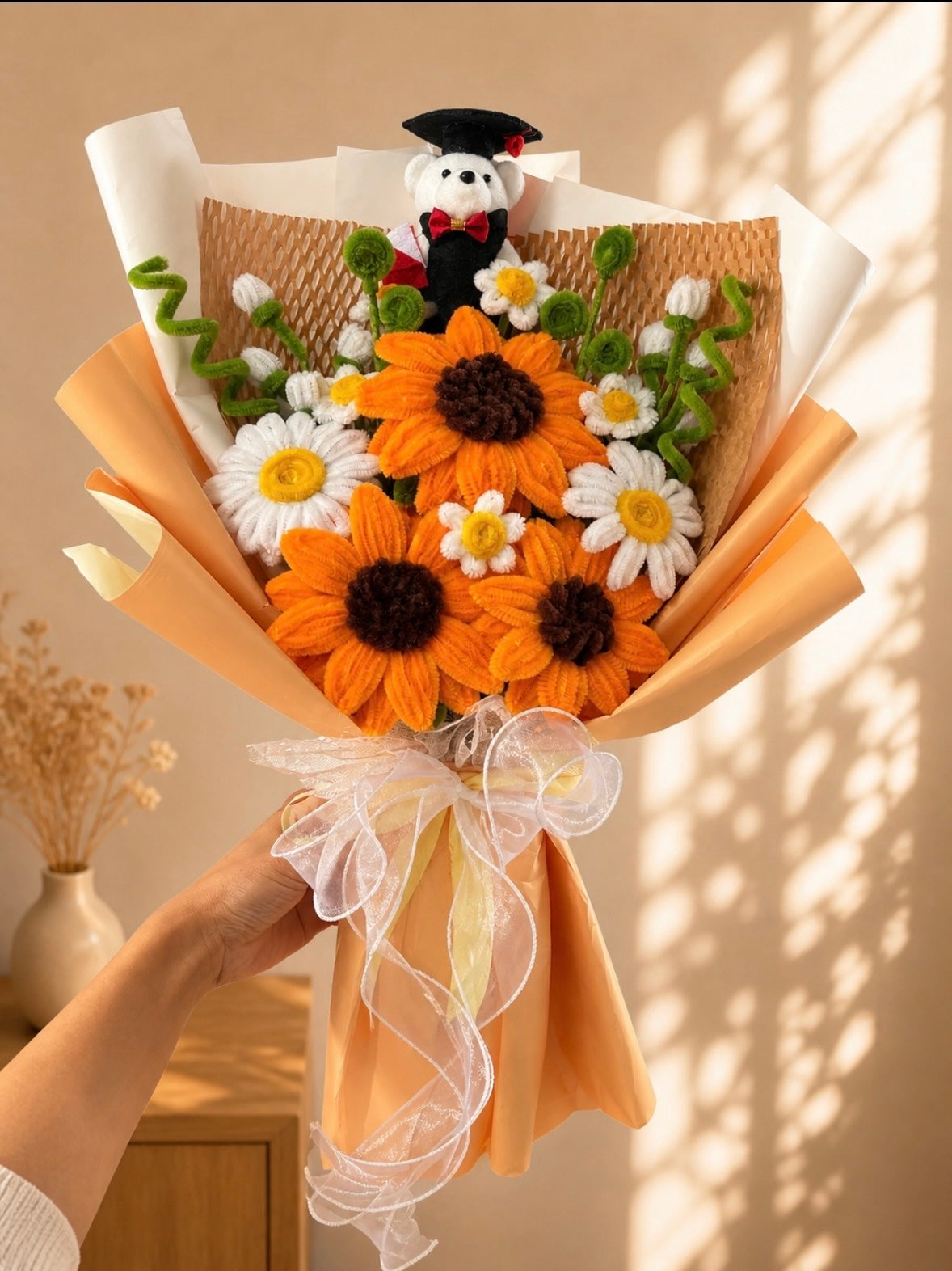 Handmade Graduation Flower Bouquet – Choose Your Colour Theme